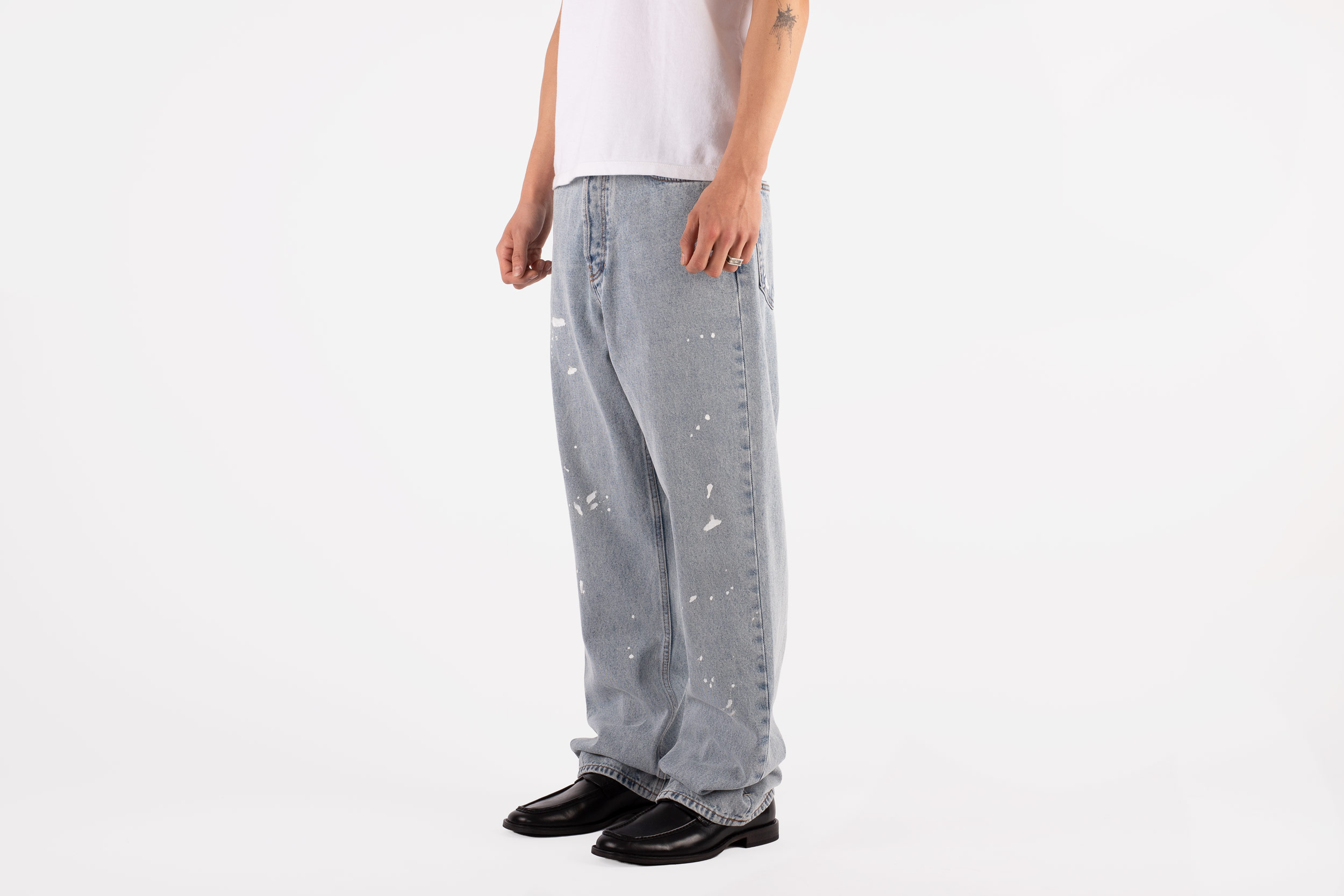 Paint Splatter Baggy Jeans - 30