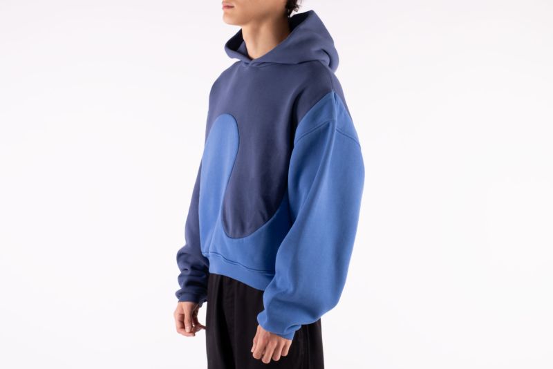erl パーカー　ERL swirl hoodie Blue Classic Swirl Hoodie by ERL on Sale