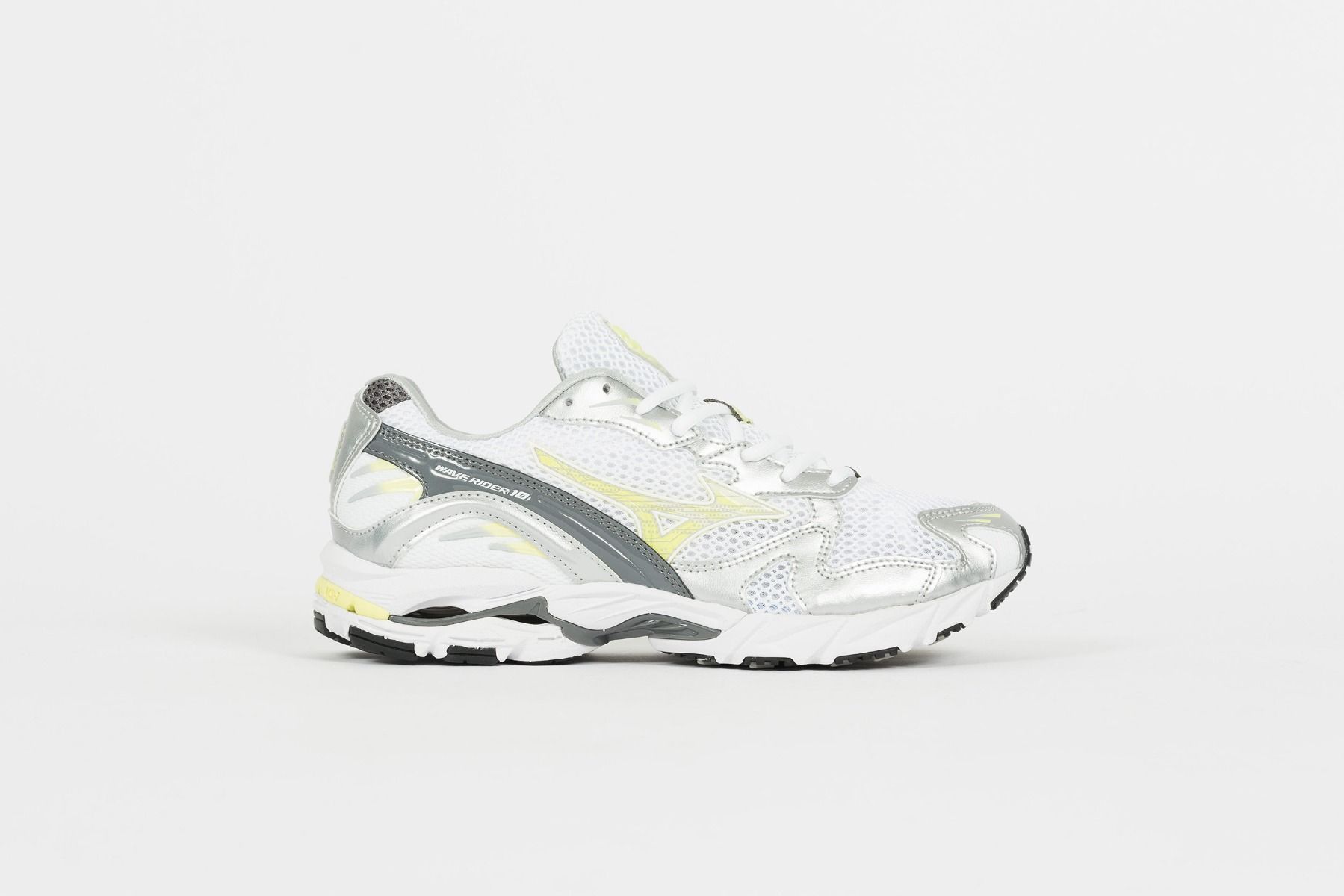 Wave Rider 10 - White / Sunny Lime / Silver