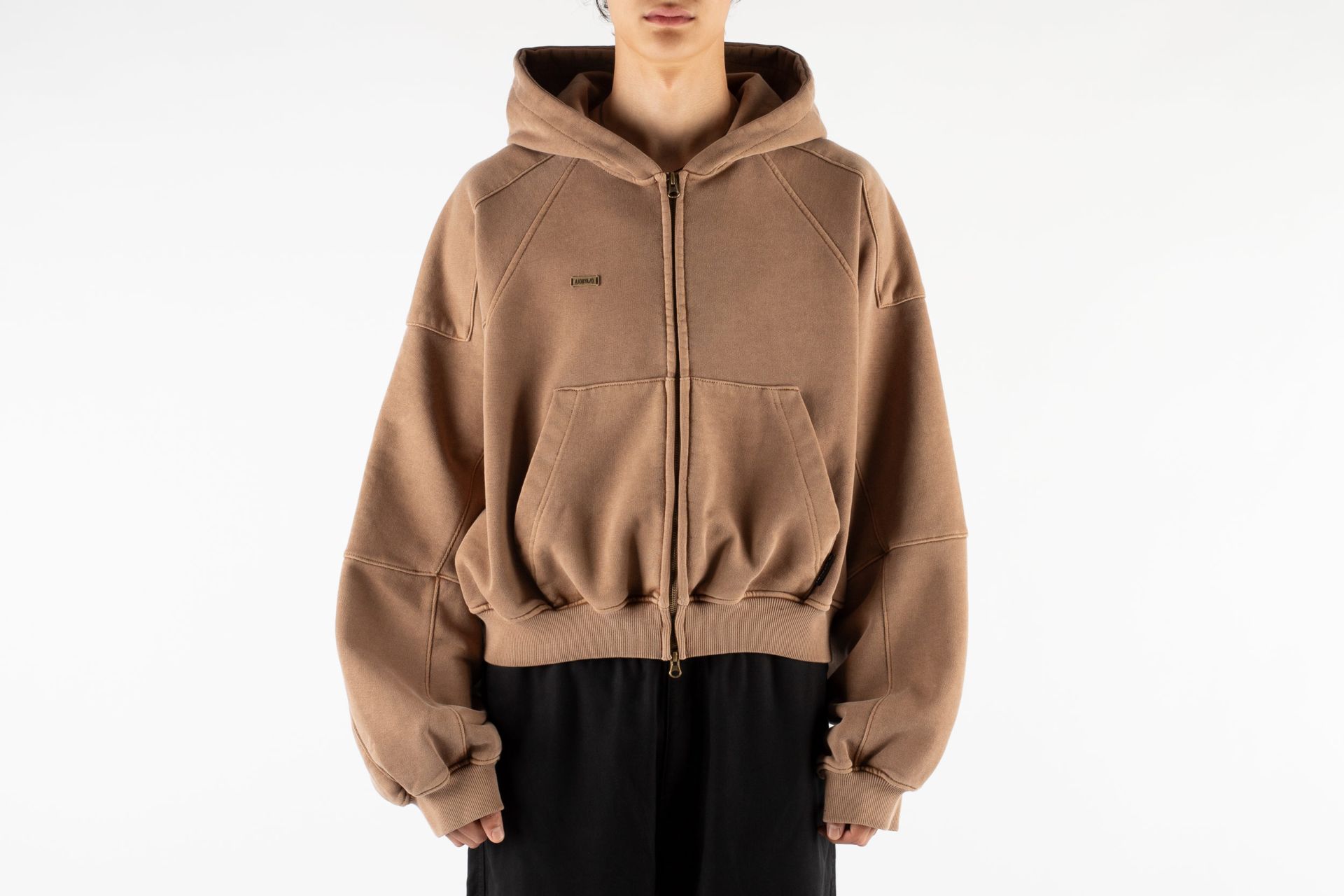 【AJO AJOBYAJO】24FW★ Paneled Denim Sweatshirt AJOBYAJO】Paneled Denim Sweatshirt | OUR BRAND,AJOBYAJO
