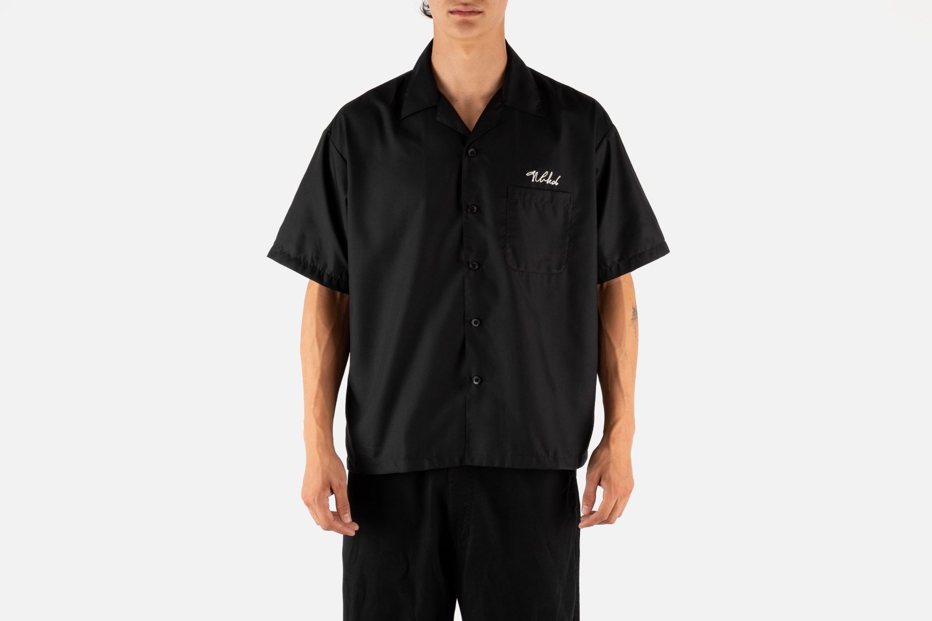 SOLID COLOR HAWAIIAN SHIRT SS