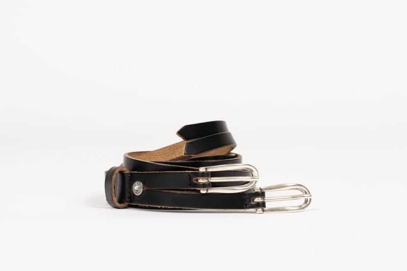OUR LEGACY TWIN TONGUE BELT BLACKアワーレガシー 公式通販