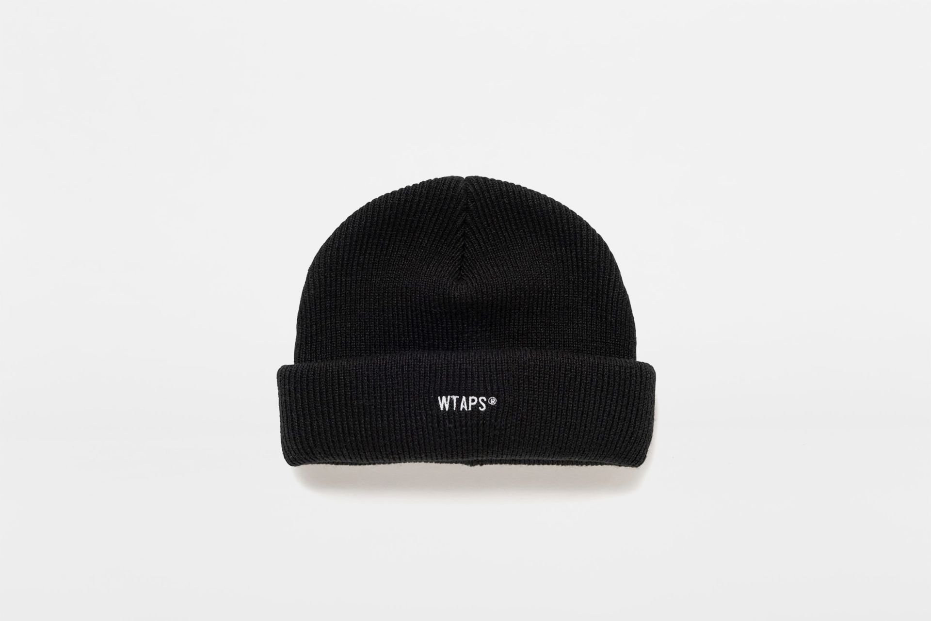 WTAPS BEANIE 05 / BEANIE / ACRYLIC 24aw WTAPS BEANIE 05 ⁄ブラック WTAPS® Logo-Embroidered Ribbed-Knit
