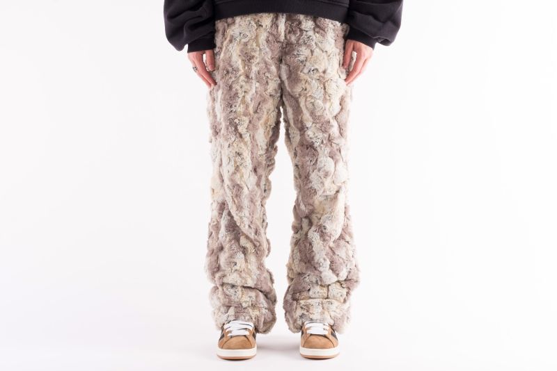 ERL Faux Fur Ski Pants Woven
