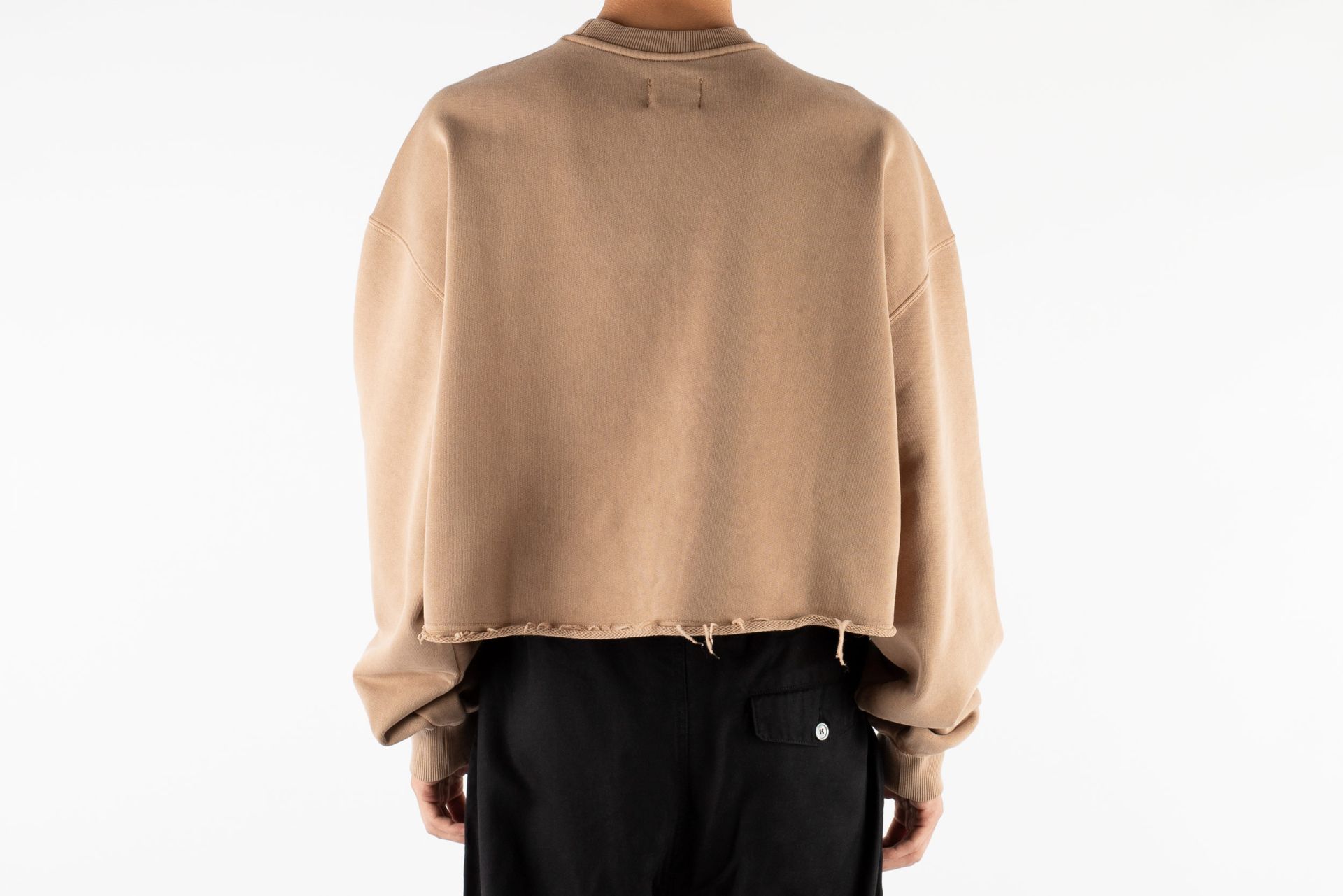 【AJO AJOBYAJO】24FW★ THE CHAIN Washed Cropped Sweatshirt AJOBYAJO The Chain Washed Cropped Sweatshirt