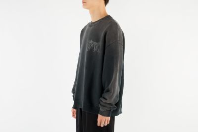 定率割引 西日本 ASKYURSELF Faded Oe Crew トップス
