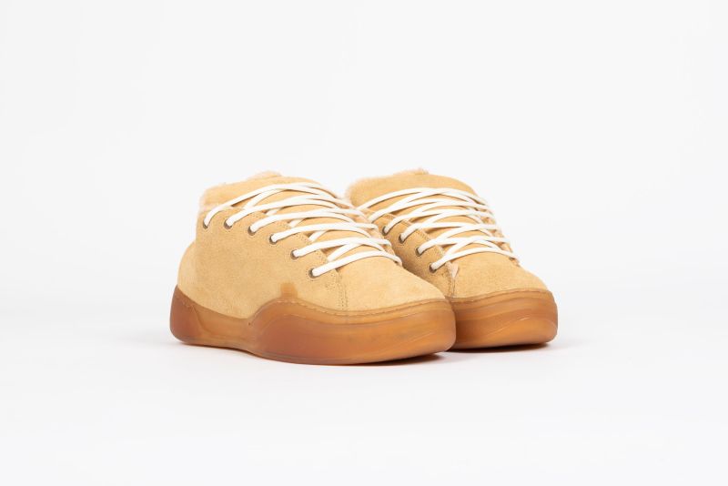 h s【ERL】 VANPS SUEDE SNEAKER / BRW ERL SUEDE VAMPS SNEAKER LEATHER Black | BSTN Store